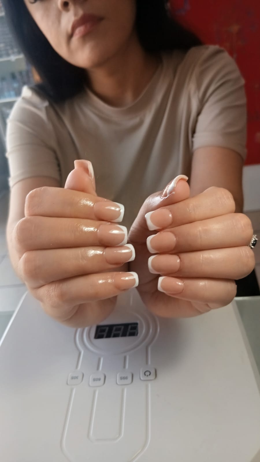 Uñas francesas naturales